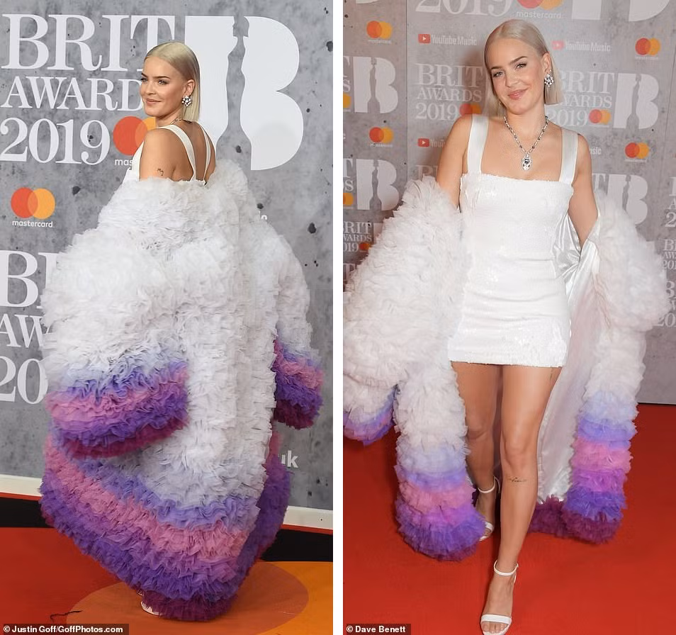 Muôn kiểu váy xuyên thấu, siêu gợi cảm của sao trên thảm đỏ BRITs 2019 ảnh 13
