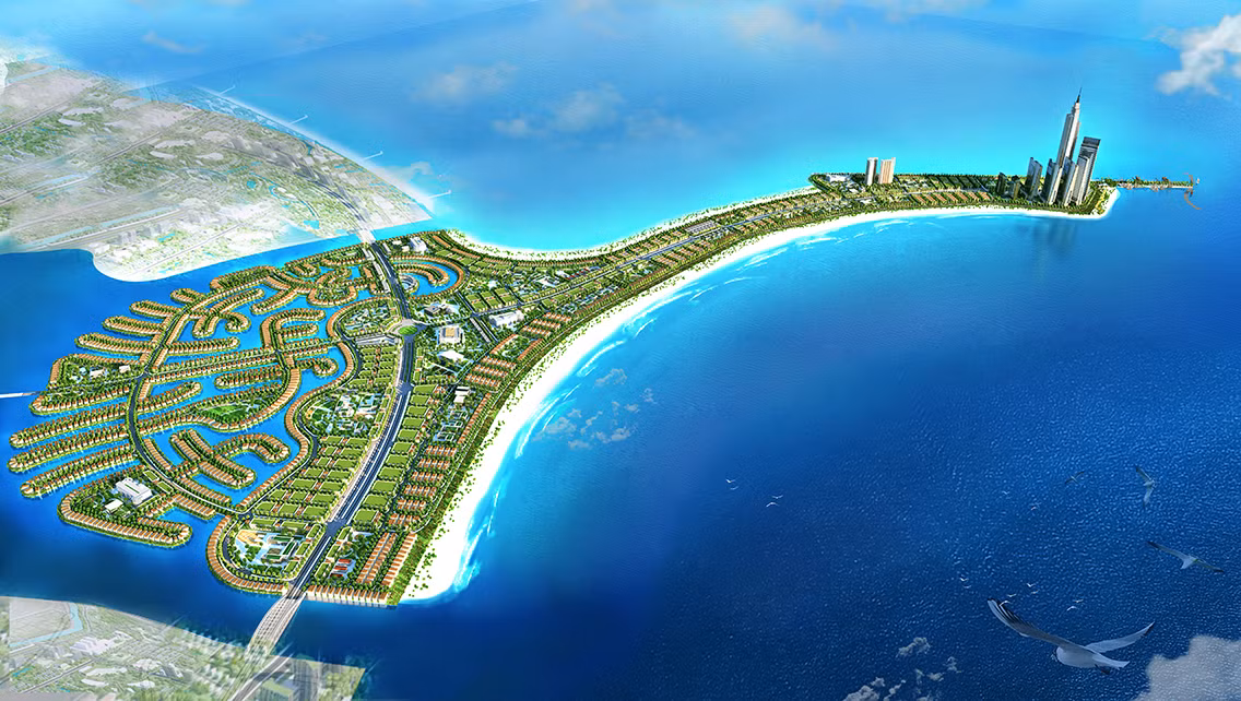 Phối cảnh dự án Khu đô thị lấn biển Cần Giờ.