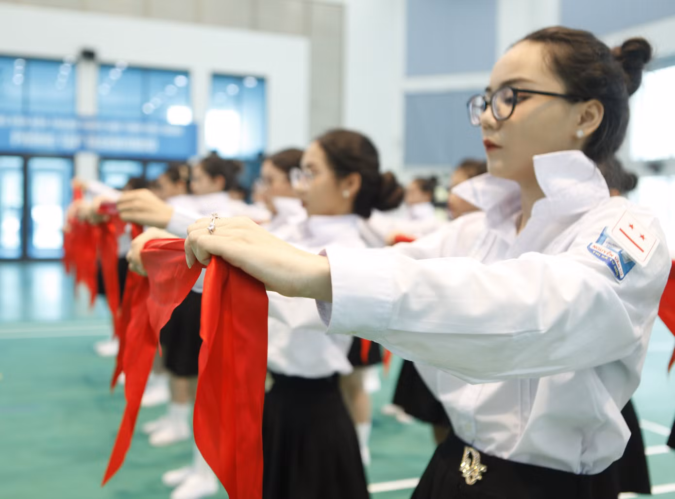 Hội thi là sân chơi lành mạnh cho các em đội viên. Ảnh: Nguyễn Thắng.