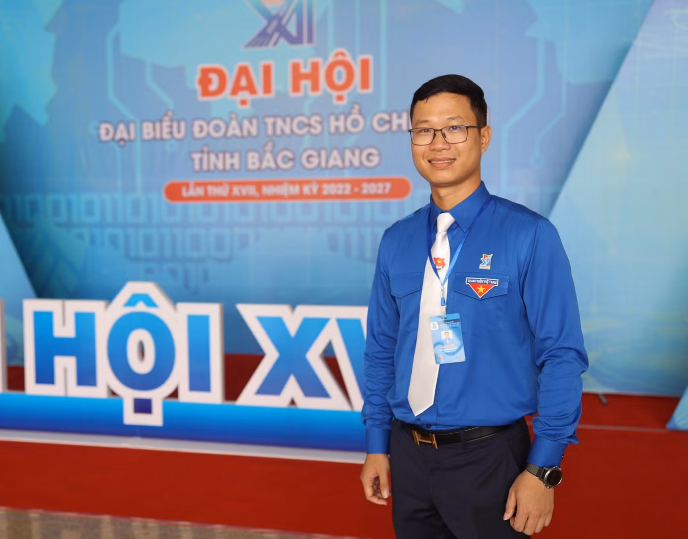 Anh Thân Trung Kiên tái đắc cử Bí thư Tỉnh Đoàn Bắc Giang nhiệm kỳ 2022 - 2027