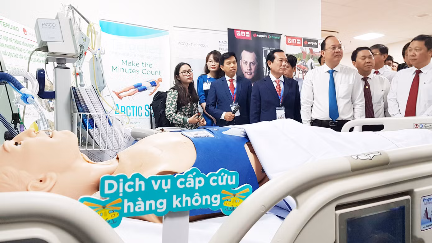 Dịch vụ cấp cứu đường hàng không sẽ được triển khai để tiếp cận nhanh nhất với những ca bệnh nặng