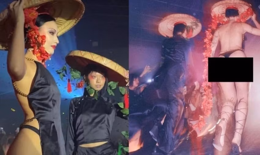 Những hình ảnh phản cảm từ show diễn thời trang New Tradition đang lan truyền trên mạng xã hội.