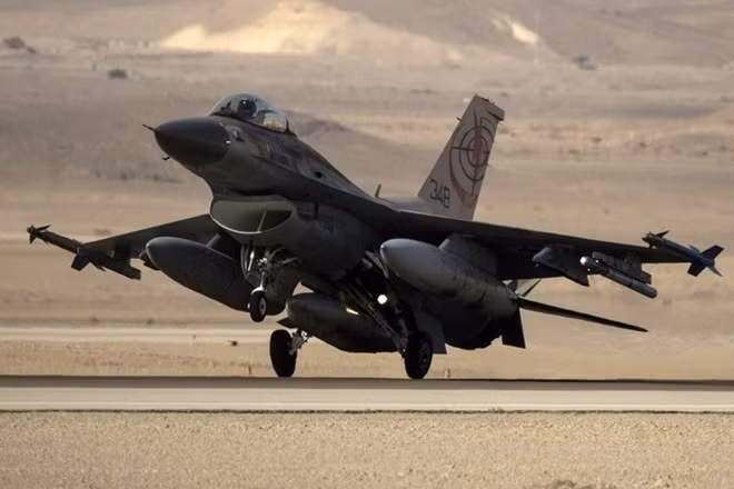 Máy bay chiến đấu F-16I của Israel tham gia cuộc tập trận