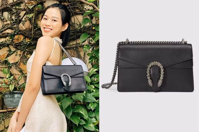 Chiếc túi hiệu đầu tiên Đỗ Thị Hà sở hữu là túi Gucci Dionysus - giá khoảng 62 triệu đồng. Đây là mẫu túi thuộc dòng kinh điển, IT bag của làng thời trang nên có thể dùng lâu mà không lỗi mốt. Chiếc túi hiệu đầu tiên Đỗ Thị Hà sở hữu là túi Gucci Dionysus - giá khoảng 62 triệu đồng. Đây là mẫu túi thuộc dòng kinh điển, IT bag của làng thời trang nên có thể dùng lâu mà không lỗi mốt.