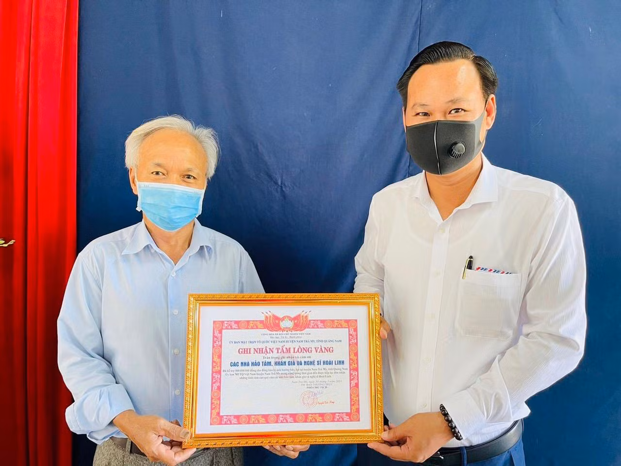 Thư cám ơn từ các cơ quan tổ chức nhận tiền cứu trợ của nhà hảo tâm, khán giả và nghệ sĩ Hoài Linh
