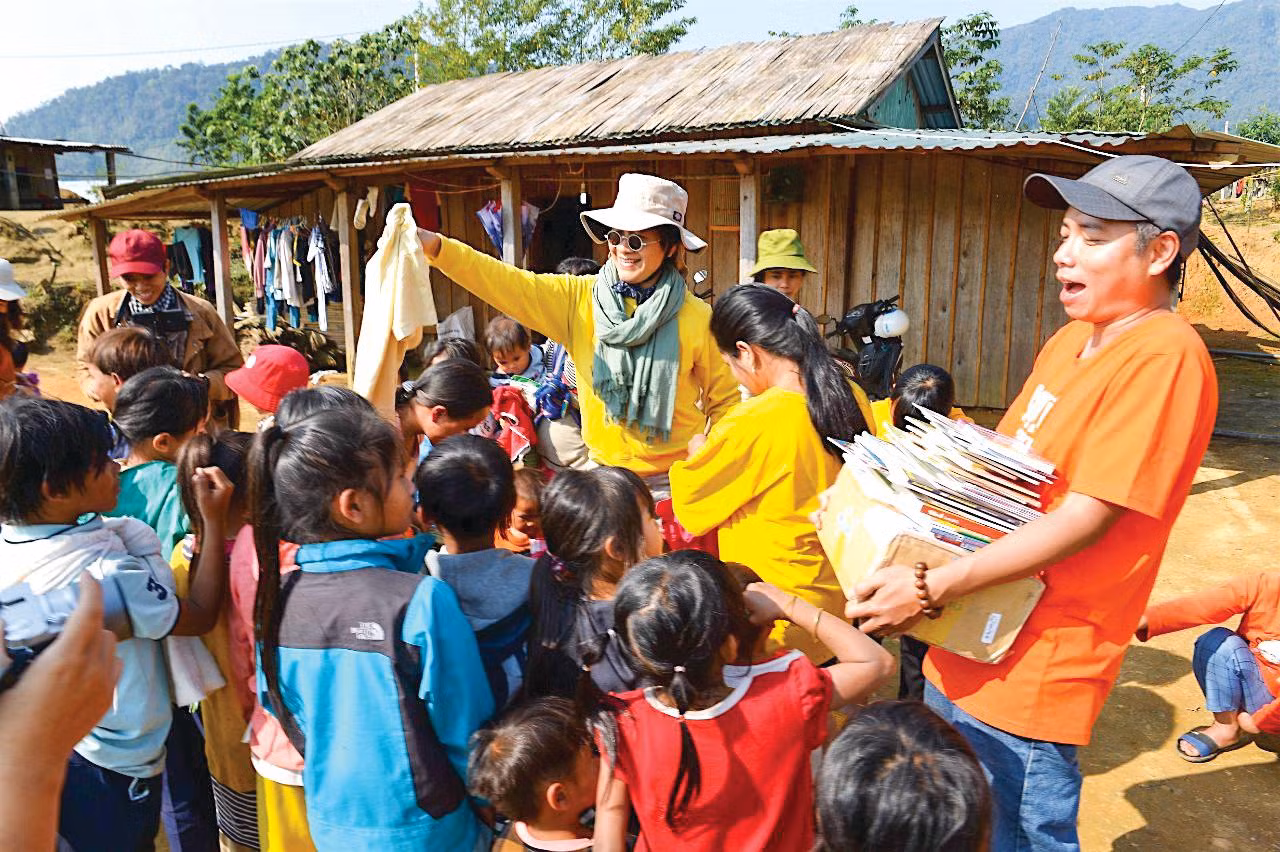 Chị Jang tại làng Nam Trà My