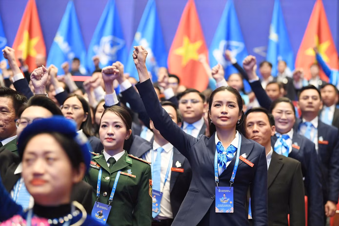 Khí thế sôi nổi, tràn đầy quyết tâm của thệ hệ trẻ tại Đại hội đại biểu toàn quốc Hội LHTN Việt Nam lần thứ IX, nhiệm kỳ 2024-2029. Ảnh: Dương Triều Khí thế sôi nổi, tràn đầy quyết tâm của thệ hệ trẻ tại Đại hội đại biểu toàn quốc Hội LHTN Việt Nam lần thứ IX, nhiệm kỳ 2024-2029. Ảnh: Dương Triều