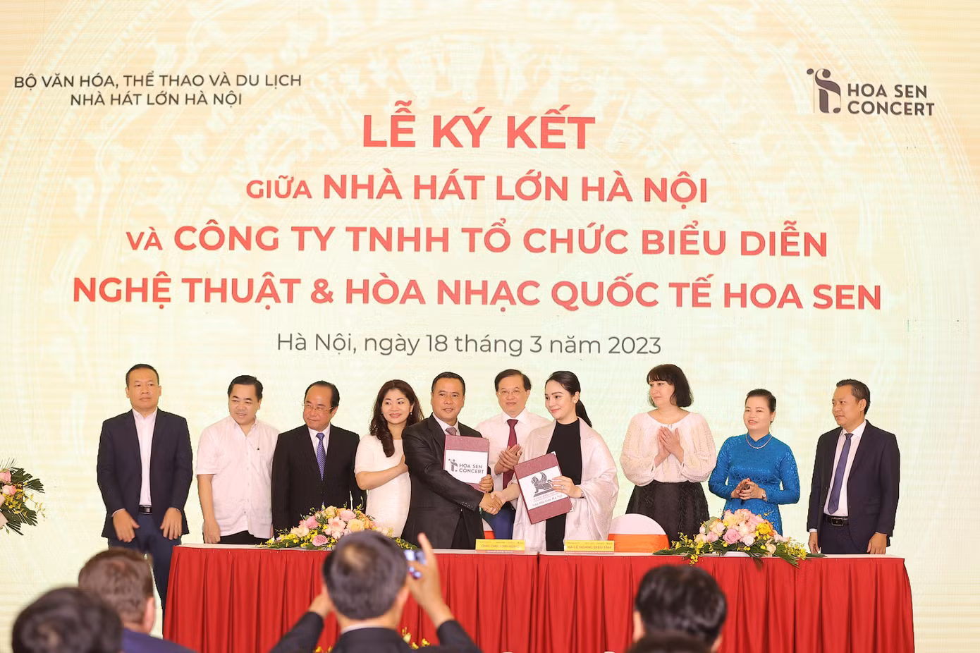 Nhà Hát Lớn Hà Nội và Hoa Sen Concert ký kết phối hợp tổ chức nhiều sự kiện âm nhạc lớn trong thời gian tới