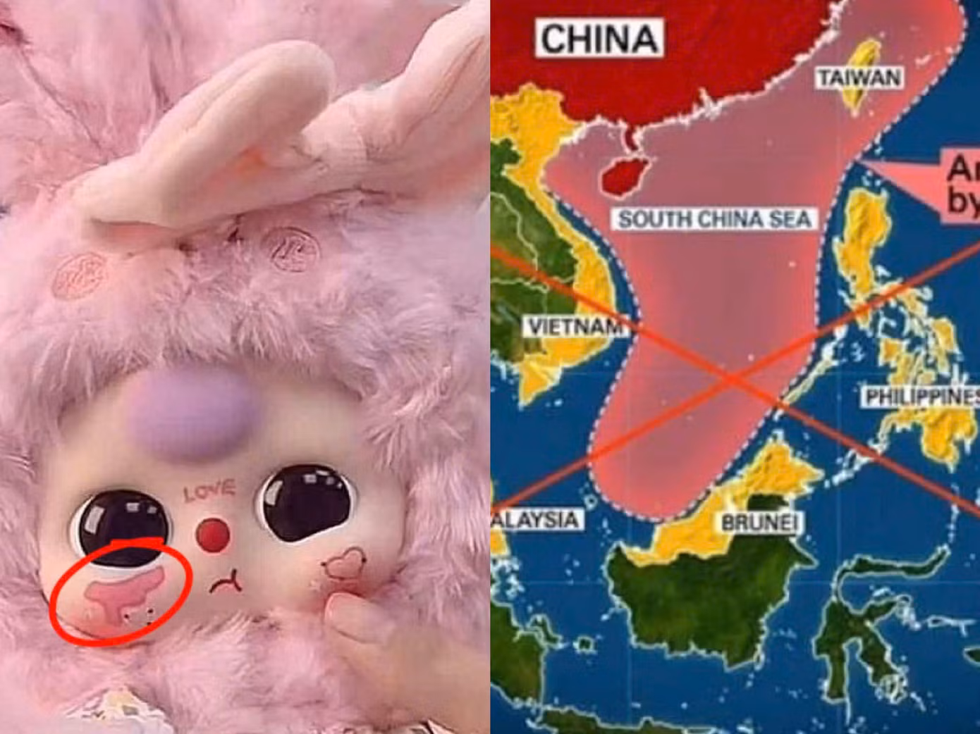 Hoạ tiết vẽ trên mặt búp bê Baby Three gây tranh cãi, tạo làn sóng tẩy chay mạnh mẽ.
