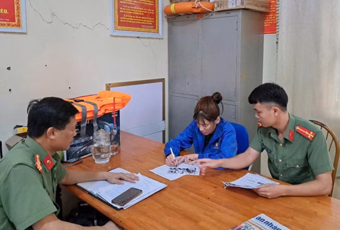Một trong những đối tượng tung tin sai sự thật.. Ảnh: CAHD.