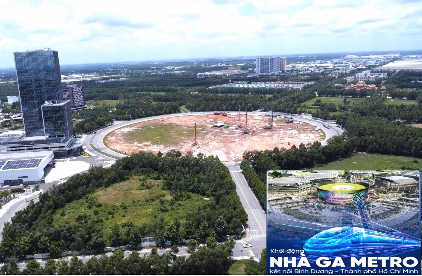 Xây dựng hệ thống tàu điện kết nối thành phố mới Bình Dương với tuyến metro số 1 (Bến Thành - Suối Tiên) của TPHCM.