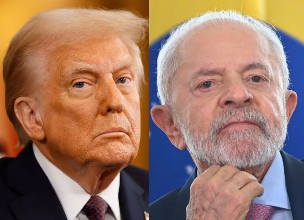 Tổng thống Mỹ Donald Trump và Tổng thống Brazil Luiz Inacio Lula da Silva. (Ảnh: Getty Images)