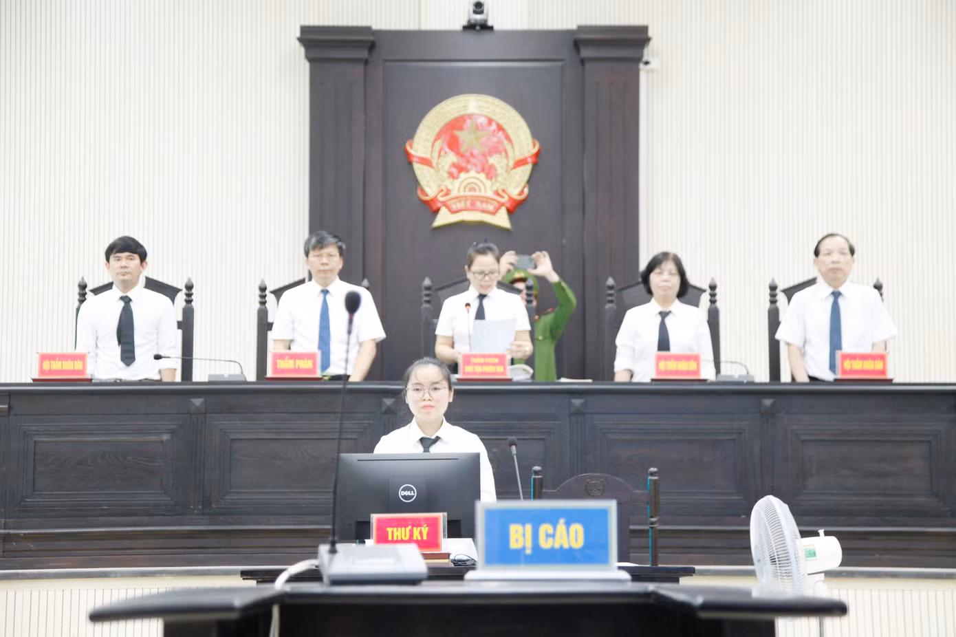 Phiên tòa xét xử vụ án hình sự. Ảnh: Nguyễn Thắng