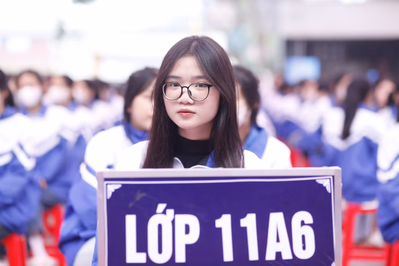 Chương trình tình nguyện mùa Đông của Hội LHTN tỉnh Bắc Giang thu hút nhiều đoàn viên, học sinh tham gia. Ảnh: Nguyễn Thắng