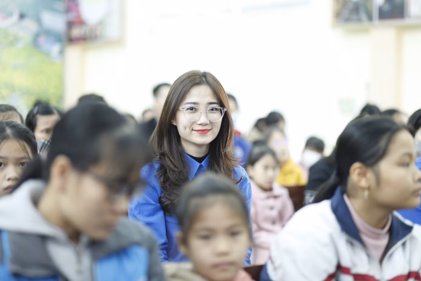 Chương trình thể hiện tinh thần xung kích tình nguyện vì cộng đồng của tuổi trẻ Bắc Giang. Ảnh: Nguyễn Thắng
