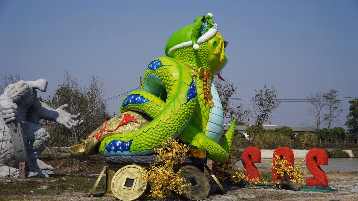 Anh Quân muốn làm linh vật rắn đáng yêu cho trẻ em đến vui chơi, nhưng khi trở về cuộc sống các bé vẫn không nhầm lẫn con rắn ngoài đời tránh nguy hiểm.