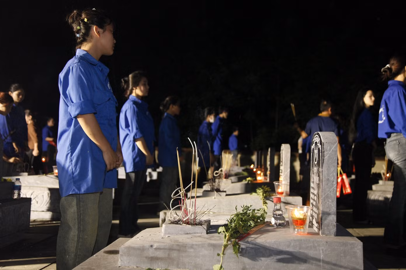 Đoàn viên tham gia chương trình. Ảnh: Nguyễn Thắng