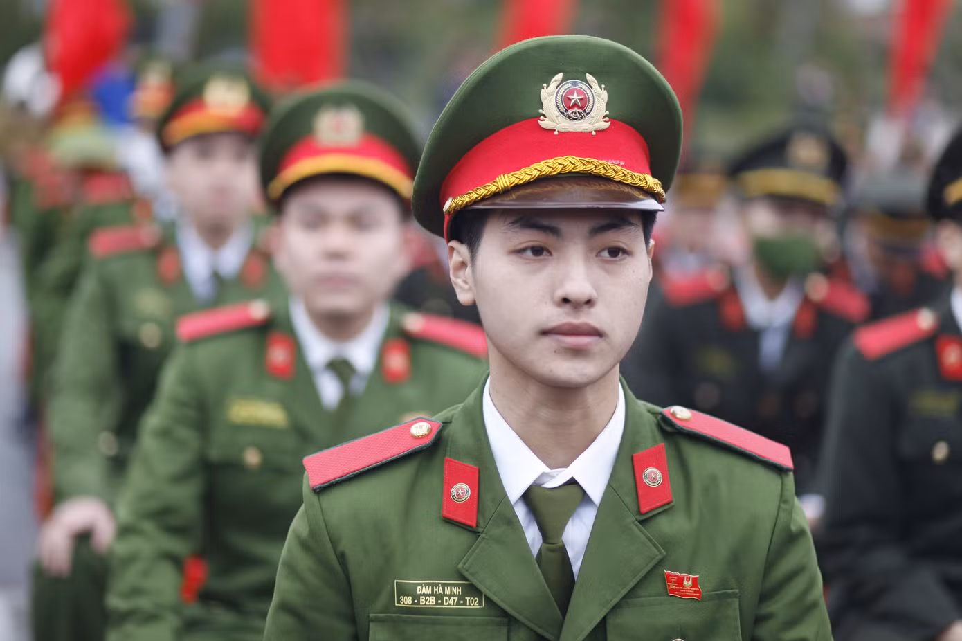 Tuổi trẻ Công an tham dự chương trình. Ảnh: Nguyễn Thắng