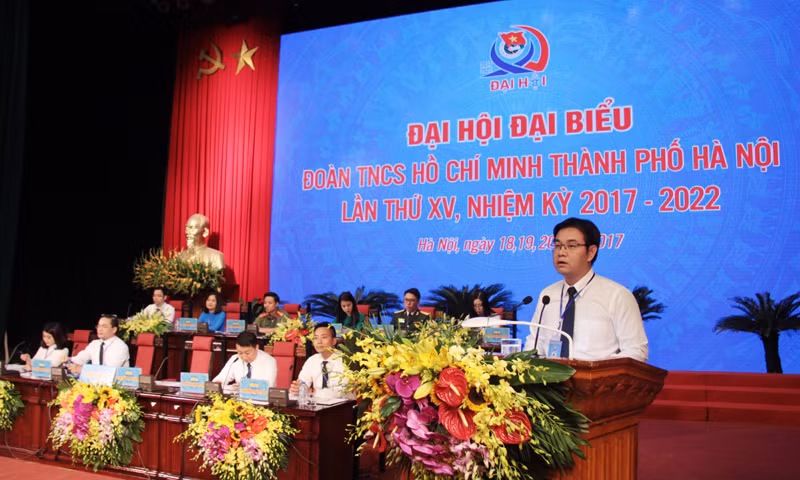 Những hình ảnh ấn tượng của Đại hội Đoàn TP Hà Nội lần thứ XV ảnh 3