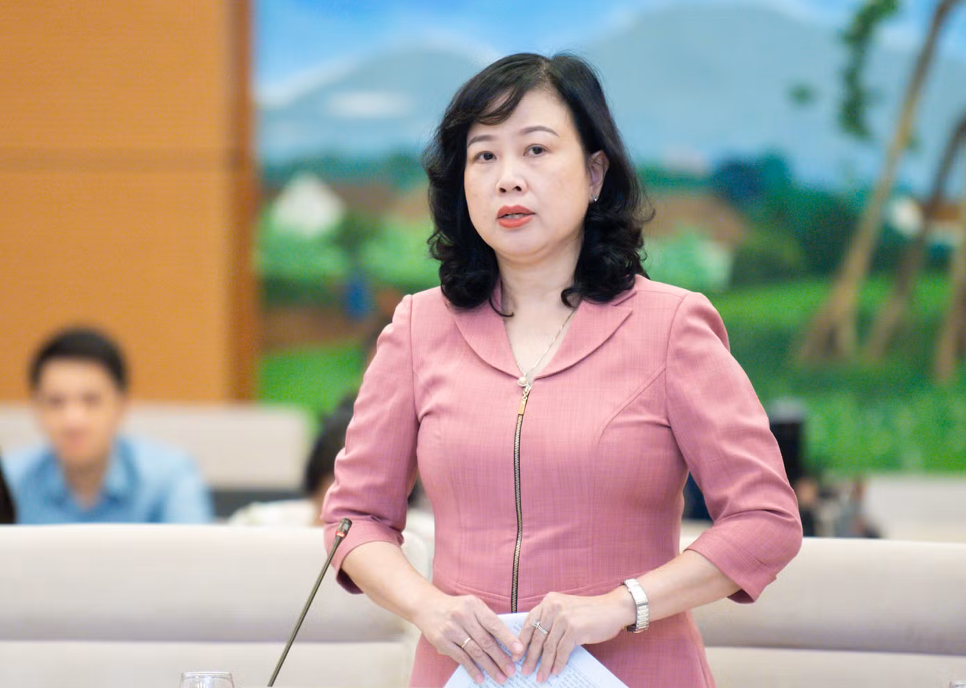 Bộ trưởng Bộ Y tế Đào Hồng Lan. Ảnh: QH