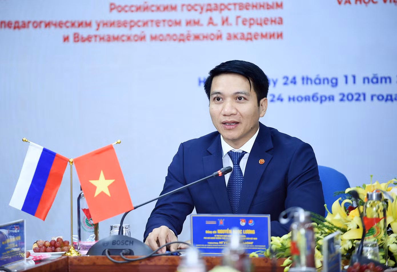 Ảnh Nguyễn Ngọc Lương phát biểu tại chương trình. Ảnh: Xuân Tùng