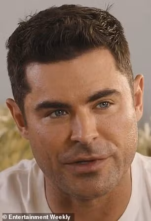 Bác sĩ tin rằng khuôn mặt Zac Efron khác lạ không chỉ do phẫu thuật hàm vào năm 2021. Ảnh: Shutterstock/Entertainment Weekly.