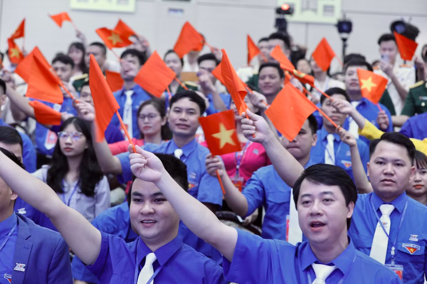 Các đại biểu tại ĐH Đoàn tỉnh Hòa Bình, nhiệm kỳ 2022 - 2027. Ảnh: Như Ý