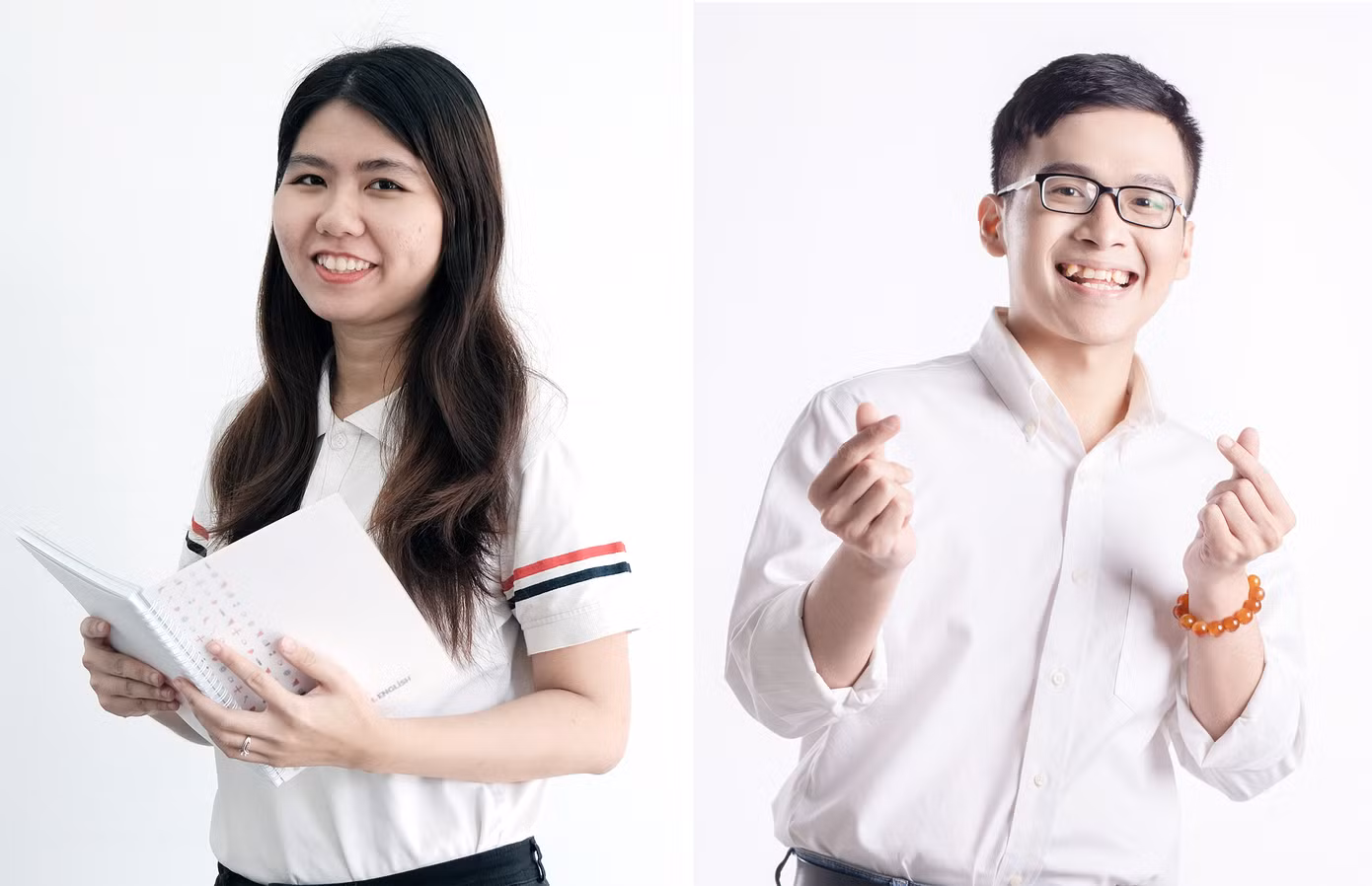 Hà Đặng Như Quỳnh và Trần Anh Khoa. Ảnh: NVCC