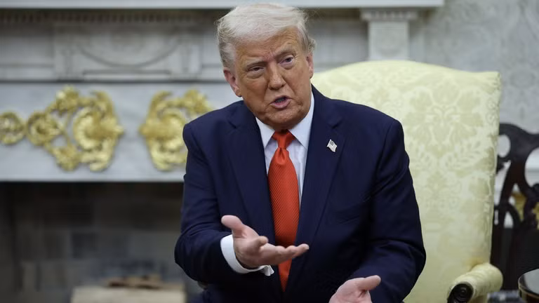 Tổng thống Mỹ Donald Trump tại Nhà Trắng, ngày 14/4. (Ảnh: Getty Images)