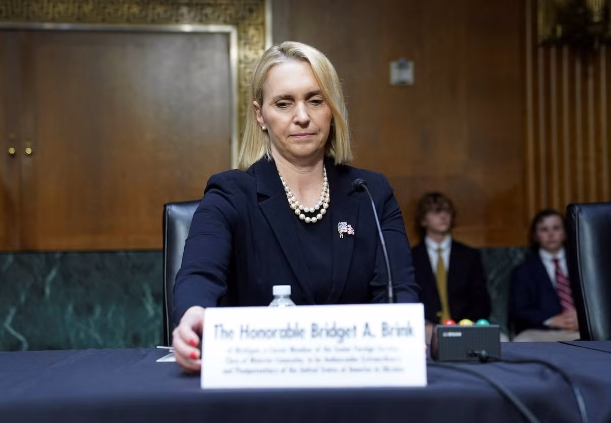 Đại sứ Mỹ tại Ukraine Bridget Brink. (Ảnh: Reuters)