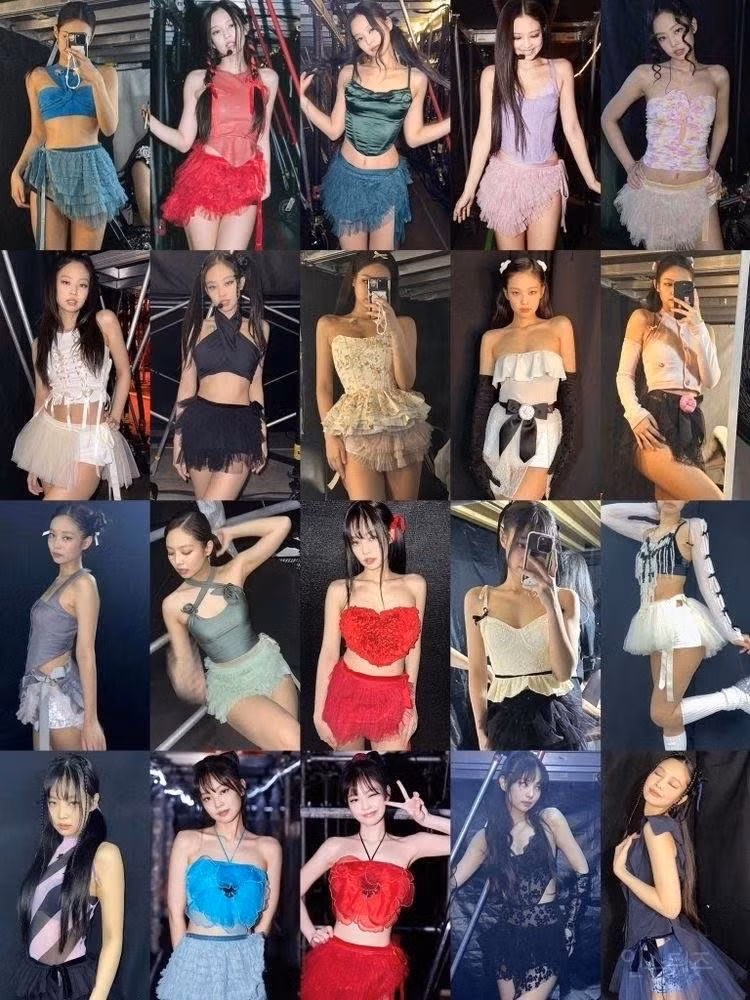 Mỗi lần biểu diễn bản solo thứ hai là You and Me, Jennie đều xuất hiện với những trang phục cách điệu lấy cảm hứng từ bộ môn múa ballet.