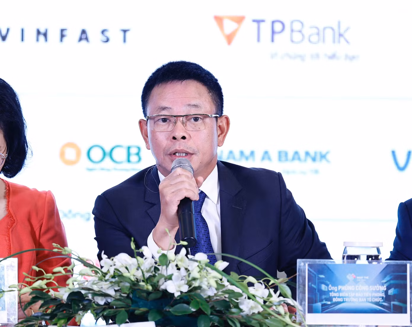 Nhà báo Phùng Công Sưởng - Tổng Biên tập báo Tiền Phong, Trưởng BTC Ngày thẻ Việt Nam 2024 - lý giải việc lựa chọn hoa hậu Đỗ Thị Hà là đại sứ Ngày Thẻ Việt Nam 2024.