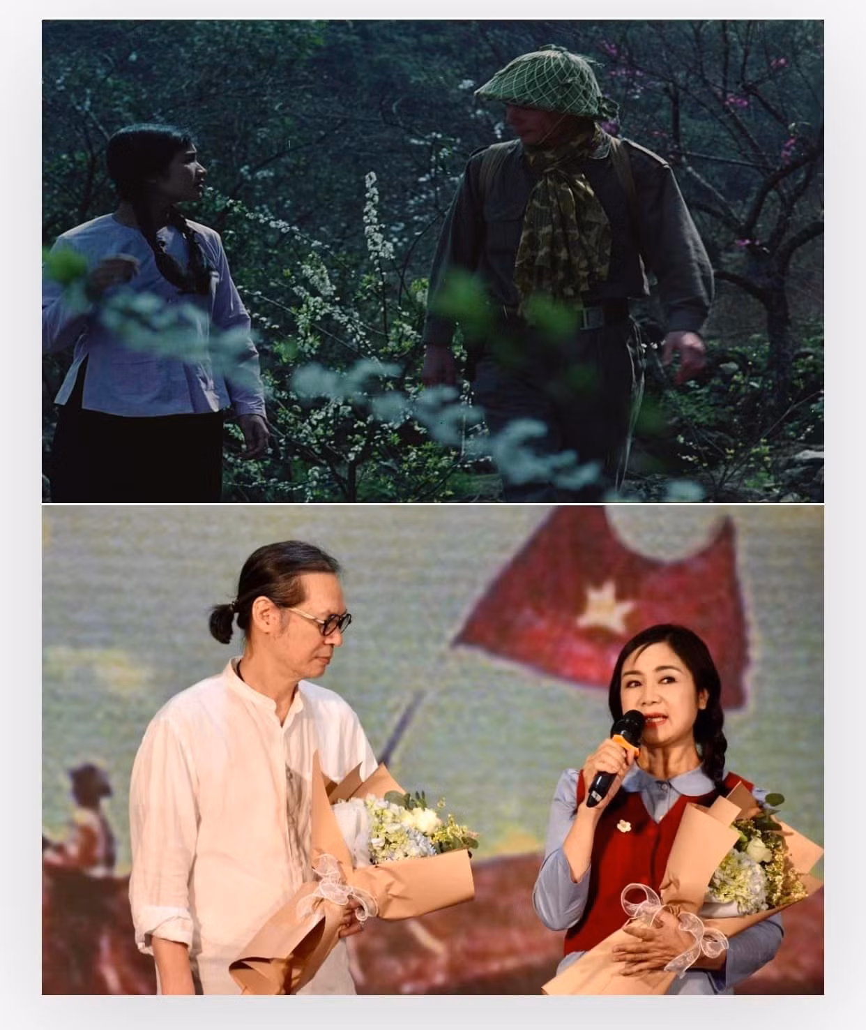Mới đây, đoàn làm phim Hoa ban đỏ đã tái ngộ tại lễ khai mạc Tuần phim Kỷ niệm 70 năm Chiến thắng Điện Biên Phủ do Điện ảnh Quân đội Nhân dân tổ chức. Tại đây, các nghệ sĩ cùng ôn lại kỷ niệm khi đóng phim Hoa ban đỏ 30 năm về trước.
