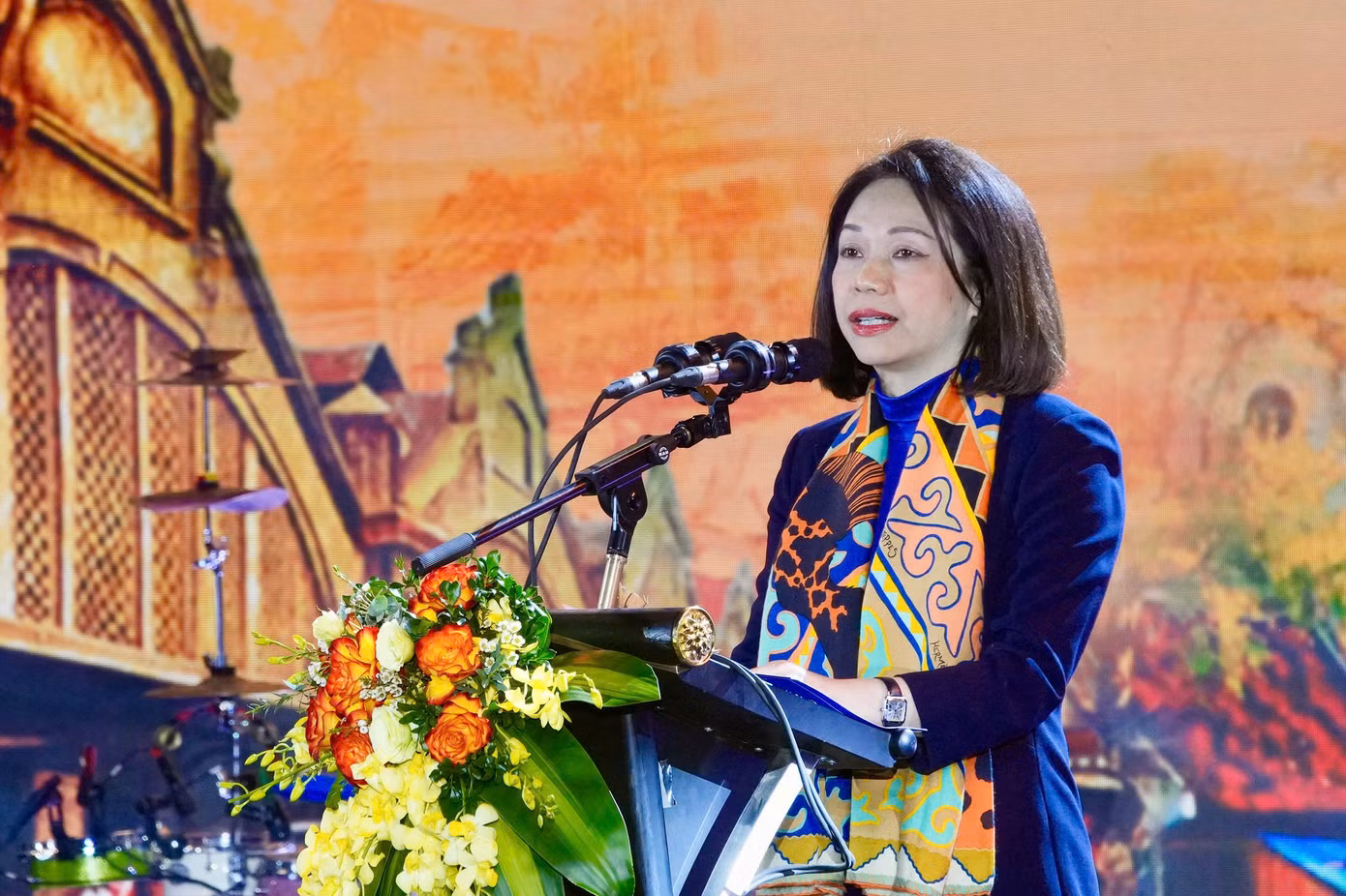 Phó Chủ tịch UBND thành phố Vũ Thu Hà khẳng định lễ hội có ý nghĩa quan trọng, là niềm tự hào của những người yêu thích ẩm thực.