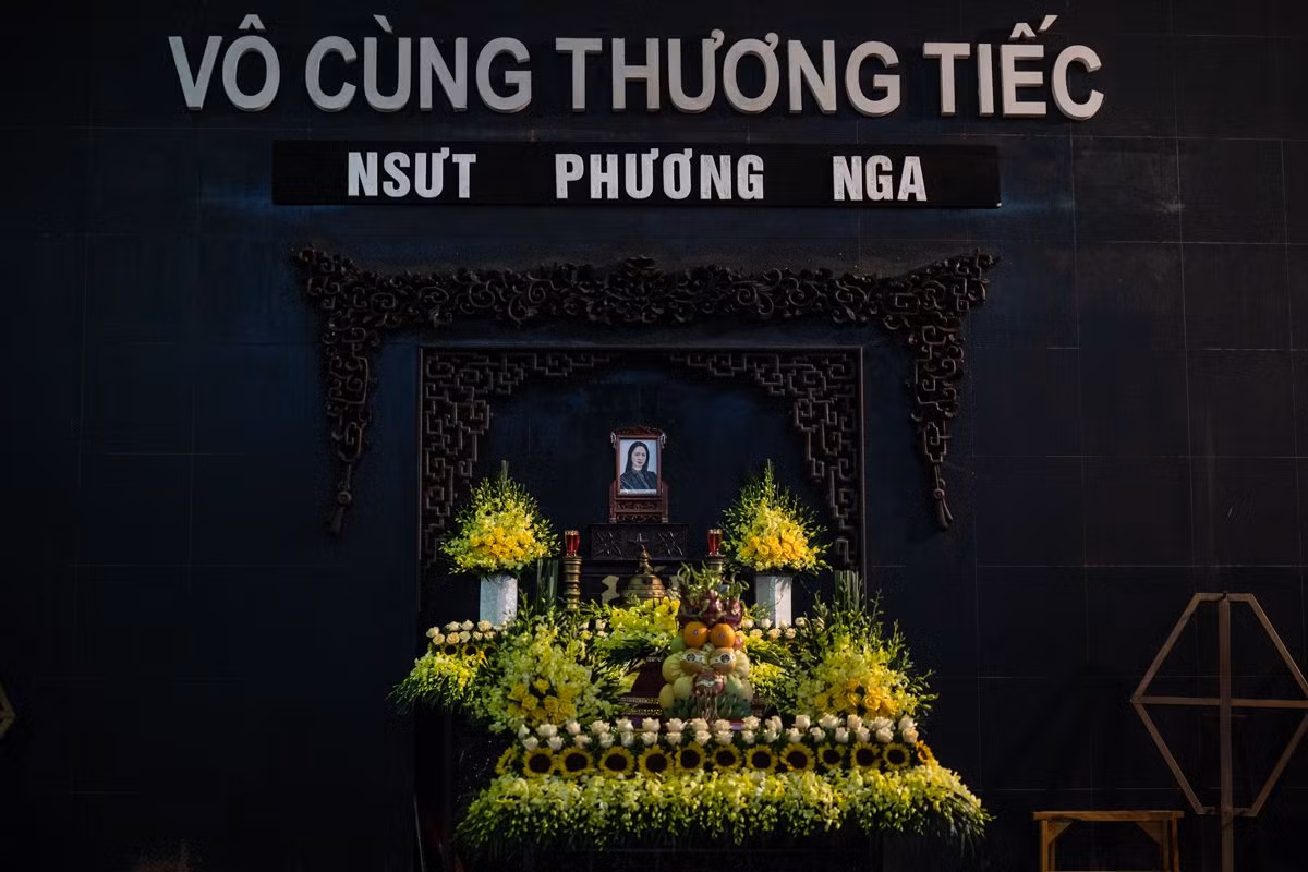 Lễ tang NSƯT Bùi Phương Nga được tổ chức ngày 19/7 tại nhà tang lễ số 5 Trần Nhân Tông. Ảnh: Đức Nguyễn.