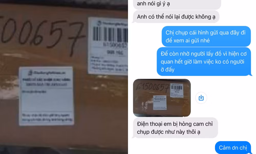 Đối tượng lấy lý do điện thoại bị hỏng camera khiến nạn nhân không thể nhìn rõ đơn. Đối tượng lấy lý do điện thoại bị hỏng camera khiến nạn nhân không thể nhìn rõ đơn.