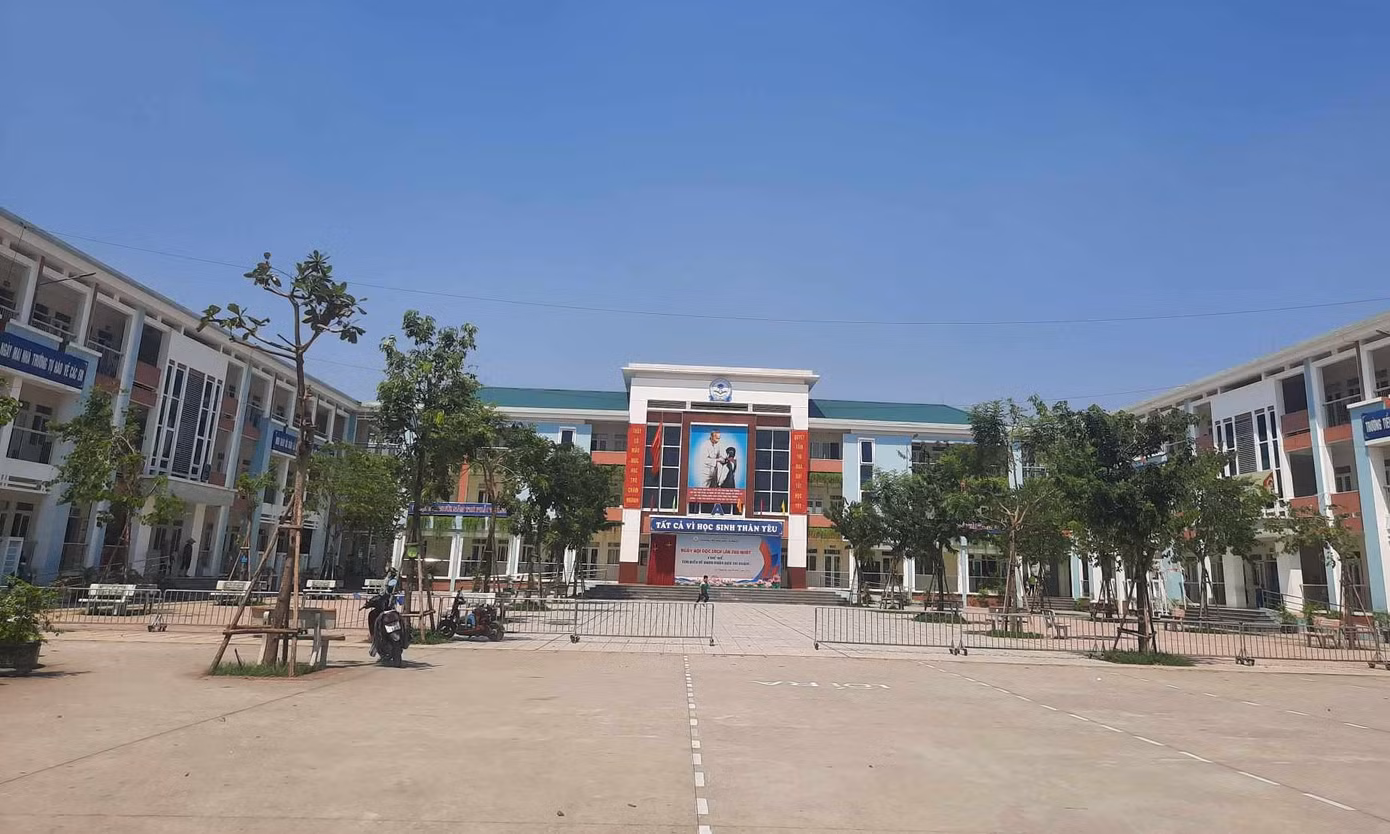 Trường Tiểu học Ngô Thì Nhậm (huyện Thanh Trì, Hà Nội). (Ảnh: N.T)