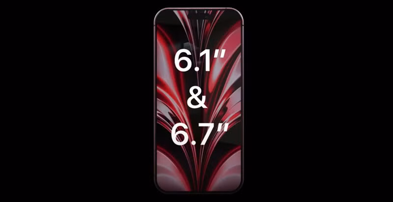 Dự kiến iPhone 15 Pro sẽ có phiên bản màn hình 6.1 inch hoặc 6.7 inch. (Ảnh: 4RMD)