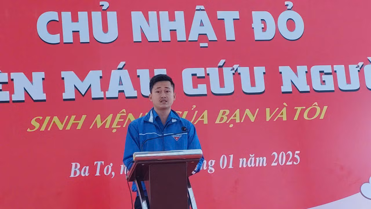 Anh Nguyễn Phước Lộc, Bí thư Đoàn trường THPT Ba Tơ đã 42 lần hiến máu tình nguyện