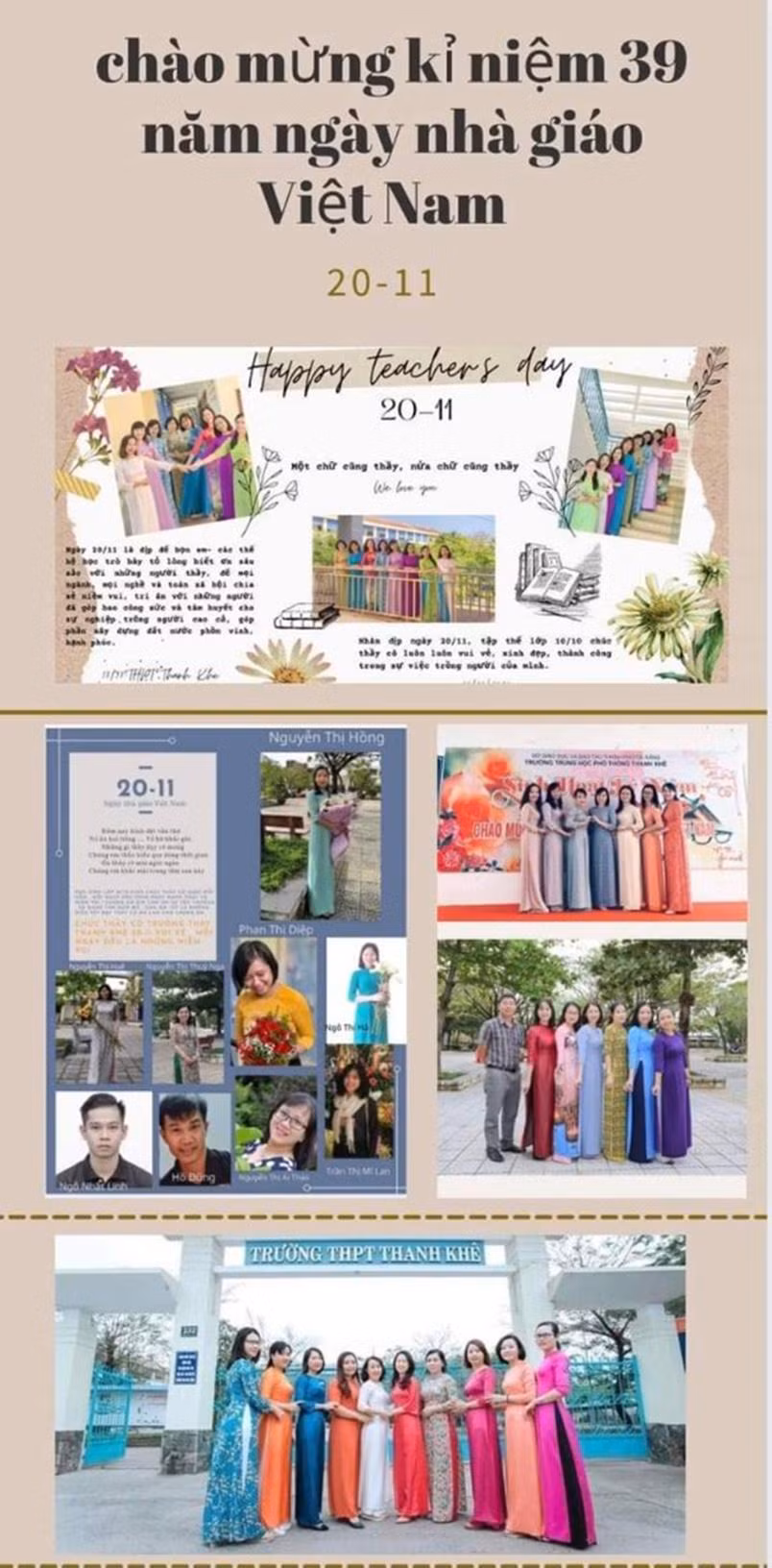 Hoạt động tri ân trực tuyến tại trường THPT Thanh Khê Hoạt động tri ân trực tuyến tại trường THPT Thanh Khê