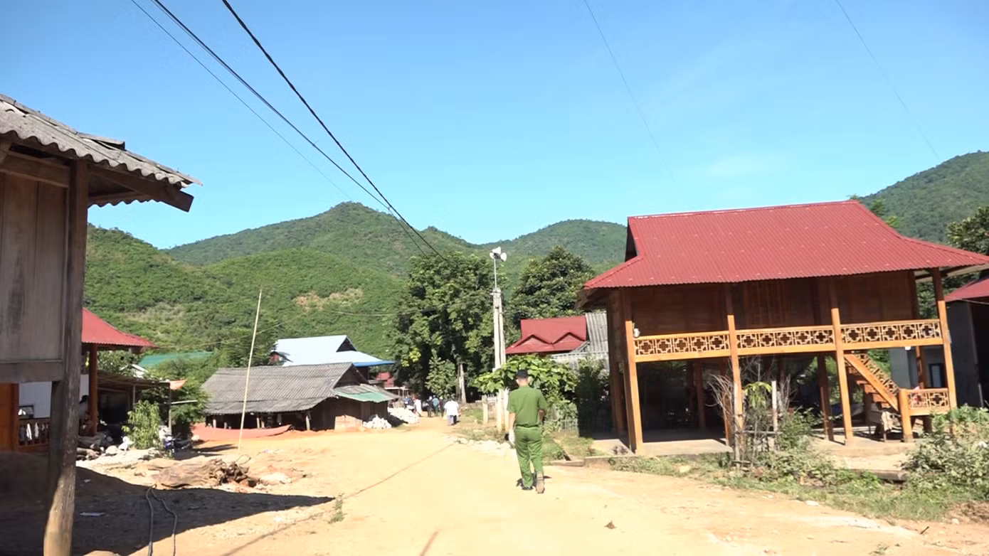 Một góc khu phố Đoàn Kết, thị trấn Mường Lát