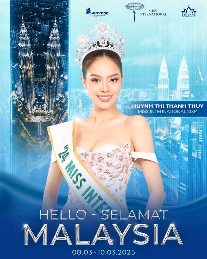 Thanh Thủy có chuyến công tác tại Malaysia từ ngày 8 đến 10/3.