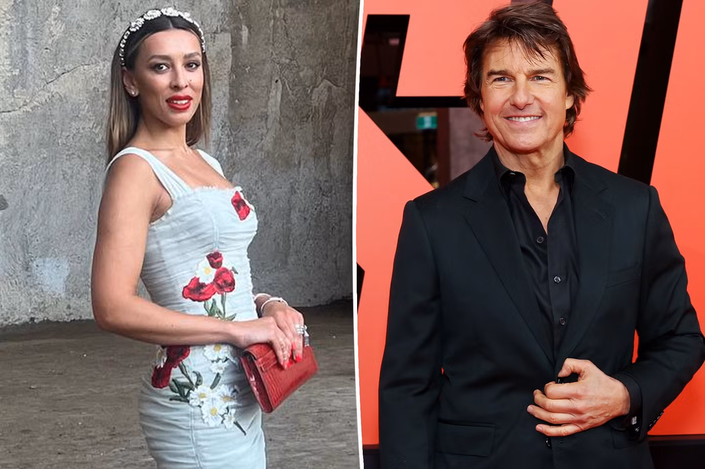 Tom Cruise được nhìn thấy âu yếm Elsina Khayrova trong bữa tiệc ở Anh. Ảnh: Page Six.