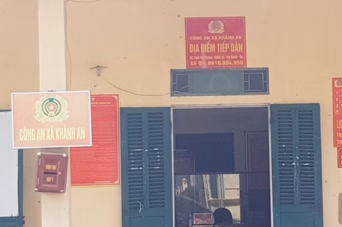 Trụ sở Công an xã Khánh An. Ảnh: NLĐ.