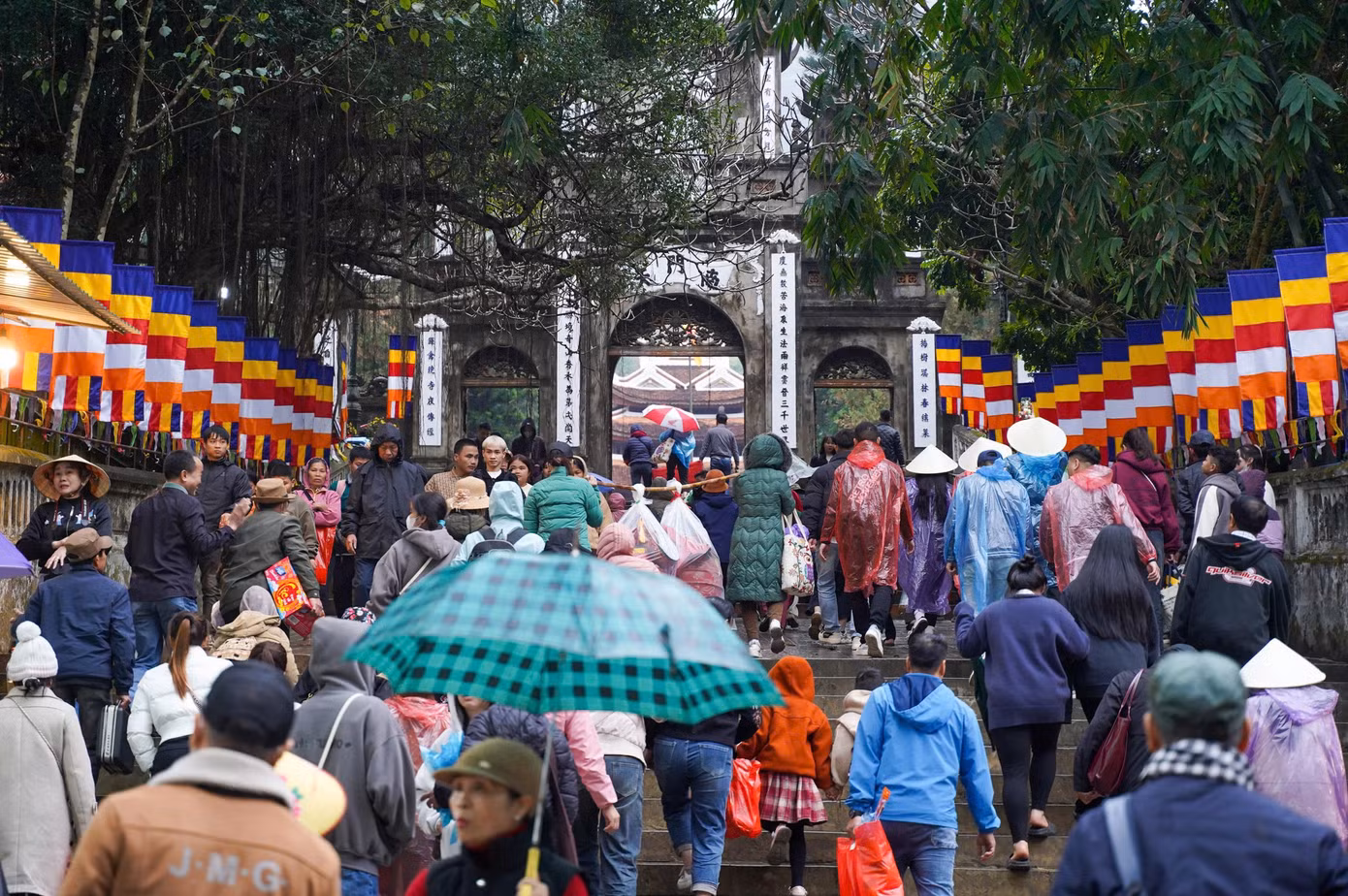 Du khách khi di chuyển trên đò sẽ được trang bị đầy đủ áo phao, giỏ đựng rác, ô che nắng, che mưa, ghế ngồi, nước uống miễn phí... Năm 2025, có khoảng 4.000 thuyền được đưa vào sử dụng, phục vụ du khách. Với khoảng 4.000 đò, đại diện BTC khẳng định phục vụ được tối đa 6-7 vạn khách cùng lúc.