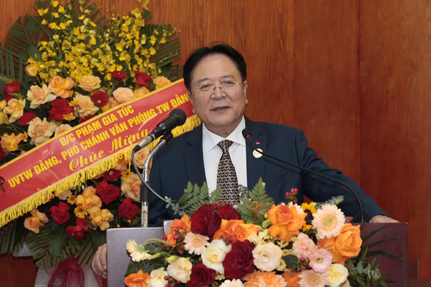 NSND Vương Duy Biên phát biểu trong Đại hội Hiệp hội phát triển công nghiệp văn hóa Việt Nam lần thứ I nhiệm kỳ 2025-2030.