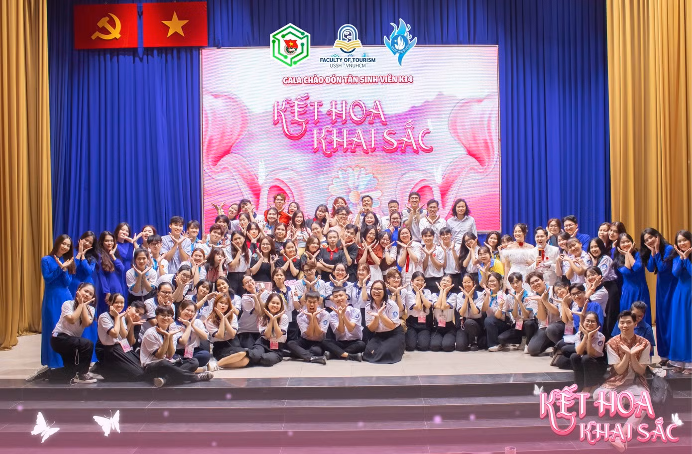 Thủy Nguyên là trưởng ban Đối ngoại của Chuỗi hoạt động tư vấn tuyển sinh và Gala chào đón Tân sinh viên khoa Du lịch K14.