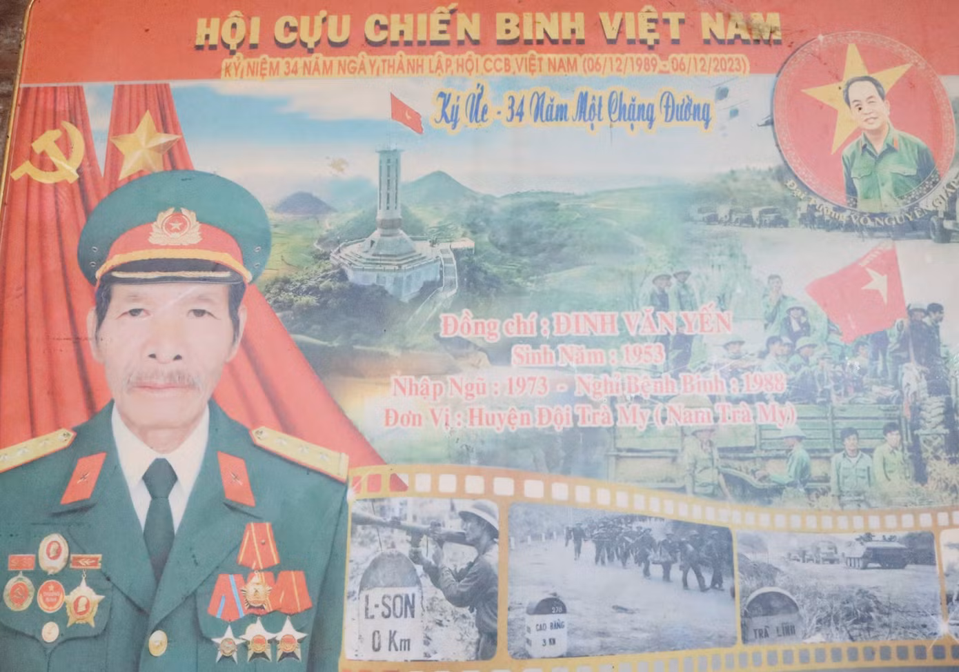 Bố Yến từng là một người lính.