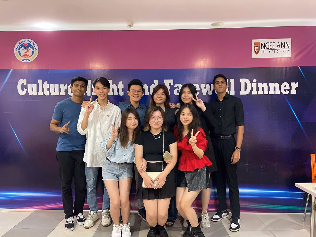 Minh Huyền tham gia Chương trình trao đổi sinh viên quốc tế giữa Trường Đại học Kinh tế Quốc dân và Trường Ngee Ann Polytechnic, Singapore 2023.