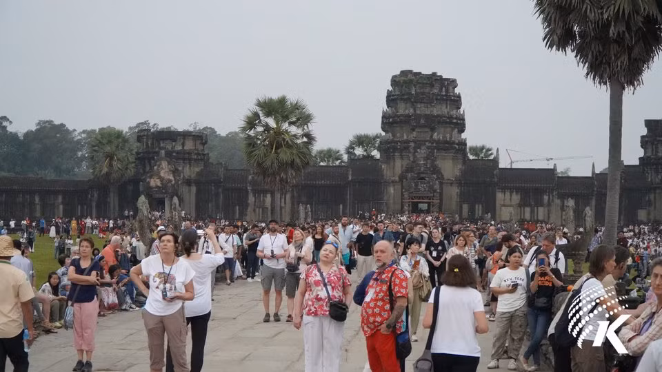 Thái Lan đã chặn khách du lịch xuất cảnh đến Campuchia. Ảnh minh họa: Seng Mengheng.
